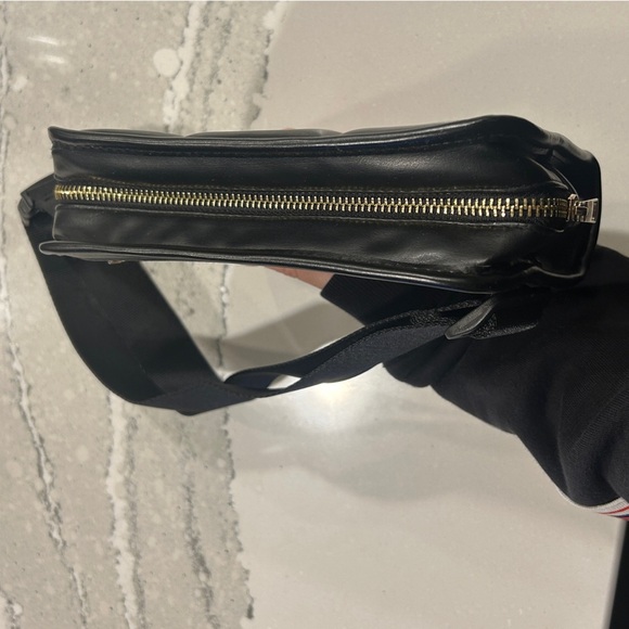 Amanda Uprichard Black Quilted Belt Bag Crossbody Purse - Picture 5 of 13